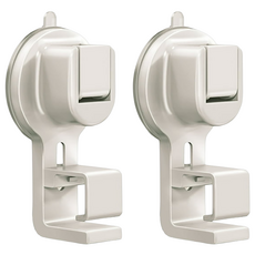 葉子小舖 吸盤臉盆掛勾, 2個, 白色