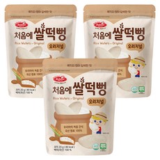 베베스트 유아용 유기농 처음에 쌀떡뻥, 쌀, 20g, 3개