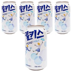 LOTTE 樂天 Milkis 優格風味碳酸飲, 340ml, 5瓶