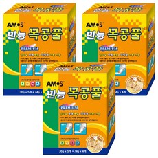 아모스 프리미엄 만능 목공풀 74g x 4p + 36g x 5p 세트, 3세트
