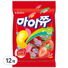 CROWN 皇冠 My chew軟糖 草莓口味, 92g, 12袋