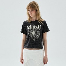 Mardi Mercredi 女款 LEOPARD FLOWERMARDI CRACKED SLIM TSHIRT