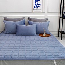 Beaumonde New Soul 超細纖維絎縫墊, 淺藍