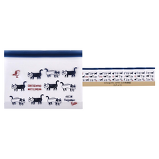 kUSUgURU JAPAN 日本眼鏡貓 Matilda-san系列 食物密封保鮮夾鏈袋 日本食品衛生檢測合格, SS(20 × 15 × 4cm), 15入, 1組