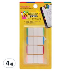엠플래그 인덱스탭 12매 4색 지그재그 MI-GBRO-L, 48개입, 4개
