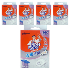 Mr Muscle 威猛先生 潔廁清香凍 補充管 潔淨茉莉香 2入, 76g, 5盒