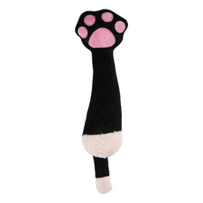 Canary 貓太郎療癒貓掌抱枕 C-A486 魔力黑 柔軟舒適短毛絨, 1個