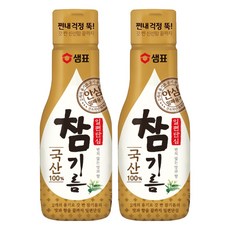 샘표 일편단심 국산 참기름, 200ml, 2개