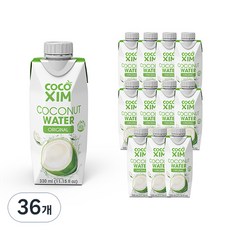 코코씸 코코넛 워터 오리지널, 330ml, 36개