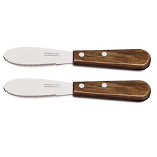 TRAMONTINA Polywood 巨型奶油刀, 深棕色, 2個