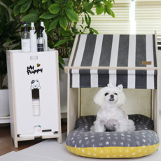 베리패드 UV코팅 화이트 자작나무 반려동물 배변패드 수납정리함 중형, 1개