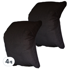 엠노블 차량용 리어 목쿠션, 블랙, 4개