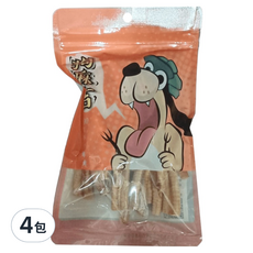 狗麻吉 寵物零食, 4包, 鴨氣管, 50g