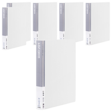 Lan CHYn 連勤牌文具 PP果凍色系1吋 3孔圓型夾, 透白色, 6本