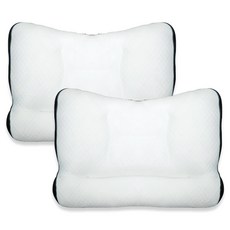 深度睡眠頸椎枕, 2個, 灰色