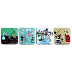 S&D plus 四入正方形小掛勾 5 x 5 x 1.5cm 17g 4個, 異國風情, 1包