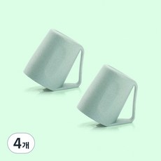 THE ZAKKA 粉彩斜口漱口杯, 綠色, 4個