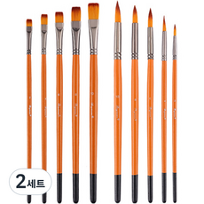 O-ON 素描 水彩畫 油畫 海報 壓克力顏料 畫筆 10種, 2套