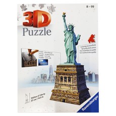 Ravensburger 維寶 自由女神像 3D拼圖, 108片, 1個