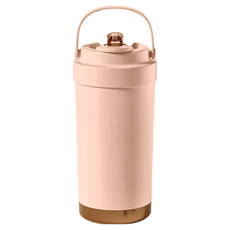 小麥購物 陶瓷保溫杯 Y906, 櫻花粉, 500ml, 1個