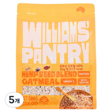 윌리엄팬트리 햄프씨드 브렌드 오트밀, 500g, 5개
