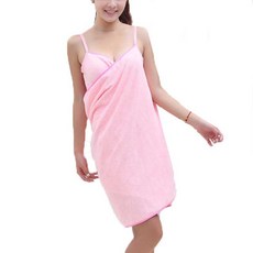 원이네 여성 샤워 가운 FREE, 핑크, 1개