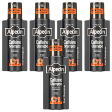 Alpecin Black C1咖啡因洗髮露 黑色經典, 250ml, 5瓶