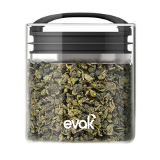 Evak Compact 玻璃真空密封罐, 468毫升, 氣密食品儲存, 保持食物新鮮, 黑色, 1個