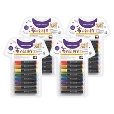 SIMBALION 雄獅 TM-8 布彩繪筆 粗字, 8色, 4盒