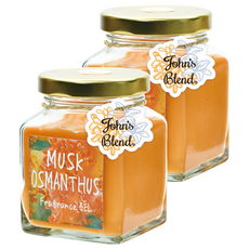 John's Blend 芳香膏 清爽柔順 香味自然擴散, 麝香金盞花, 135g, 2罐