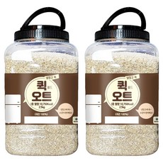냉장고쏙 퀵 롤드 오트, 2.5kg, 2개