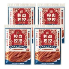 控肉控控 寵物肉乾 新鮮肉品、低卡低脂低膽固醇, 蜜汁雞腿肉條, 80g, 4包