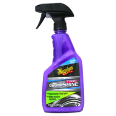 Meguiar's 美光 HYBRID CERAMIC TIRE SHINE 陶瓷輪胎閃亮噴霧, 持久高光澤，防水耐用, 473ml, 1瓶