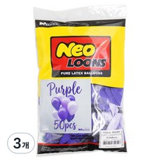 네오룬스 믹스패키지 퍼플어소트 30cm 50p, 3개
