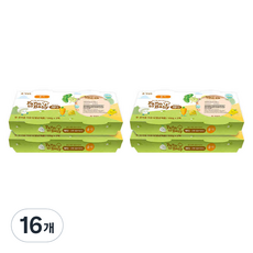 팜투베이비 레디 실온이유식 중기 7~8개월 F세트, 홍메기살애호박톳죽, 100g, 16개