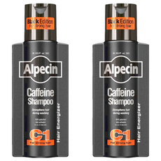 Alpecin Black C1咖啡因洗髮露 黑色經典, 250ml, 2瓶