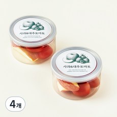 컷팅 고당도 사과&대추토마토, 200g, 4개