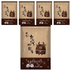 軒記 台灣肉乾王 黑胡椒牛肉乾, 130g, 5包