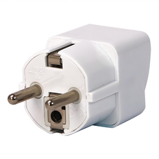 Kinyo 旅行萬用轉接頭 出國用轉插頭 歐規大圓 J-18, 1個