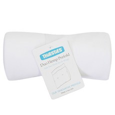 THiRSTiES 有機棉麻折式尿布 55%麻 45%棉, 白色, 1條