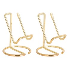 마다꾸미 세로형 명함 꽂이 사무용품 거치대 골드, 2개, 1단