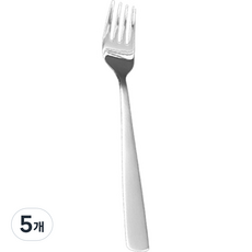 Willive Haemo 韓國製 304不鏽鋼 Mono 兒童餐具組, 銀色, 單品, 5個