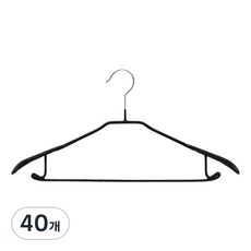 ABbox 西裝多功能衣架 M, 黑色, 40個