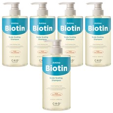 씨케이디 아미노 비오틴 두피 각질 샴푸 그린시트러스향, 750ml, 5개