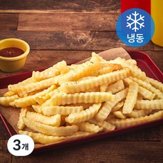 맥케인 크링클컷 감자튀김 (냉동), 2kg, 3개