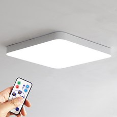 Daboye LED 簡約 60W 遙控房間燈, 白色+白光