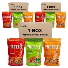 三進迷你椒鹽捲餅辣牛肉味300g+芥末味300g+切達芝士味300g套組, 3組, 900g