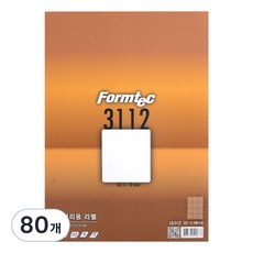 Formtec 物流管理用標籤紙 LQ-3112, 12格, 80個