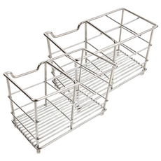 RIVER-GREEN 不銹鋼網格牙刷架, 單色, 2個