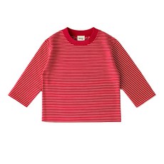 icrayon 兒童款 20s 多色條紋長袖T恤